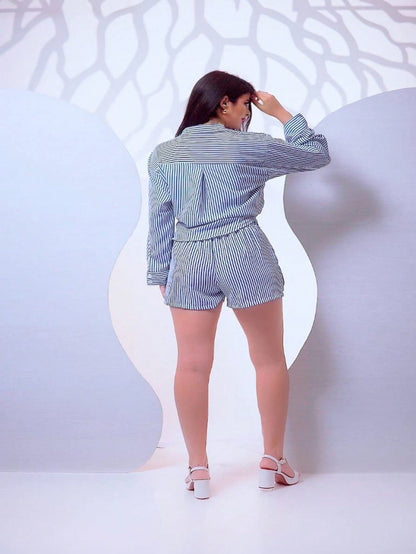 Vendedor Indicadosteve store moda feminina conjunto camisa com short tecido duna tamanho unico