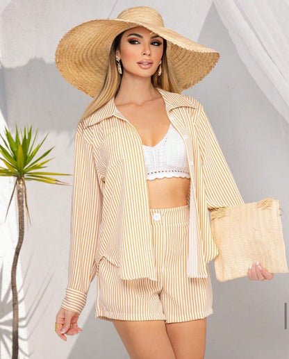 Vendedor Indicadosteve store moda feminina conjunto camisa com short tecido duna tamanho unico