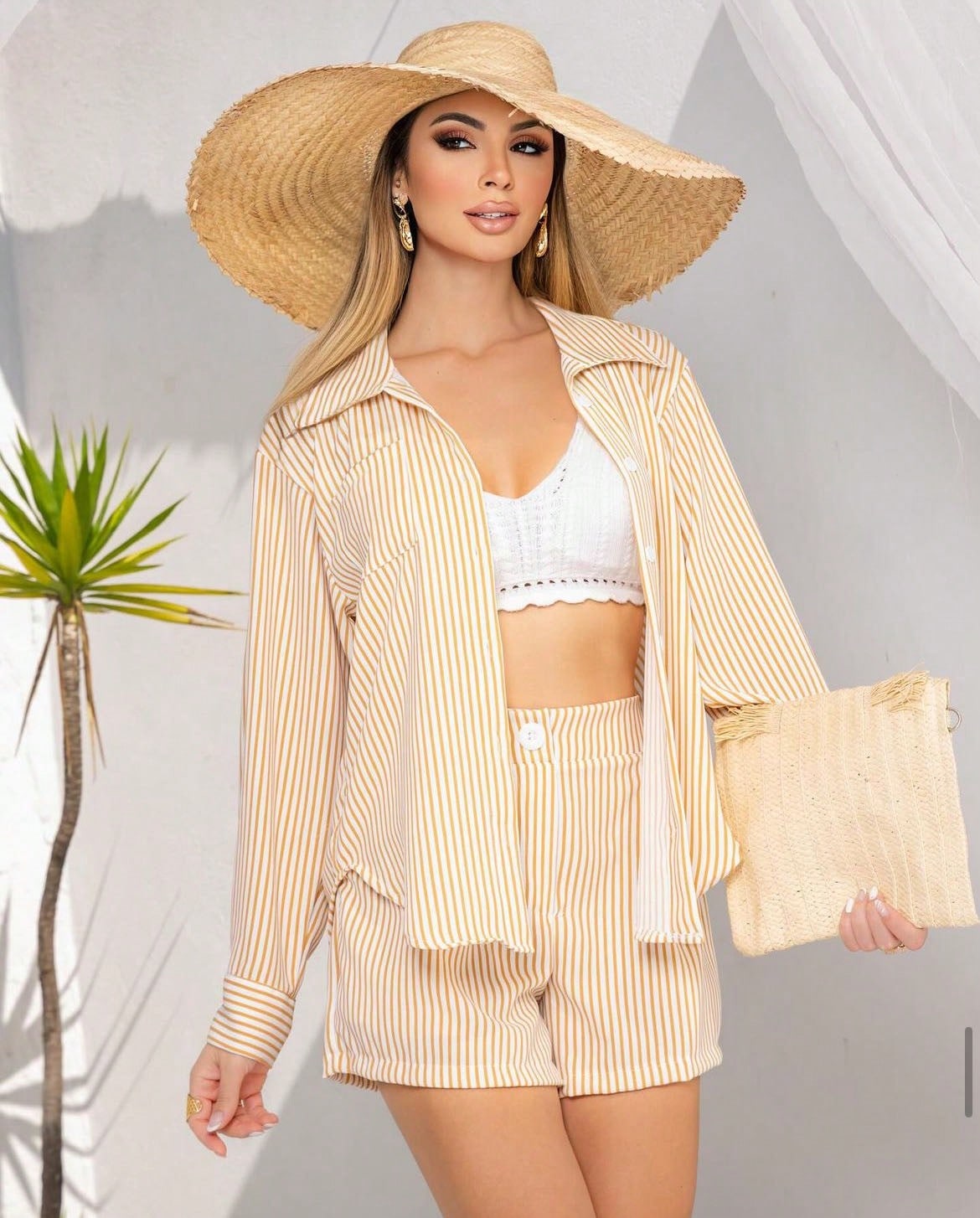 Conjunto de camisa e short Helena