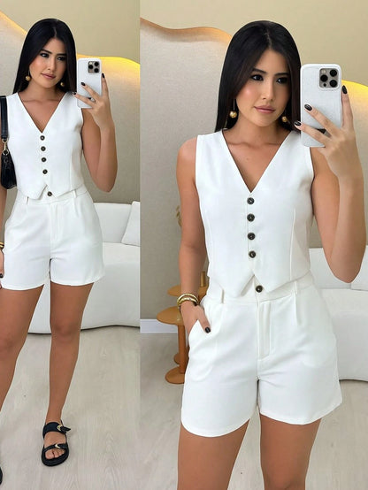 Conjunto Alfaiataria Feminino Casual Aurora