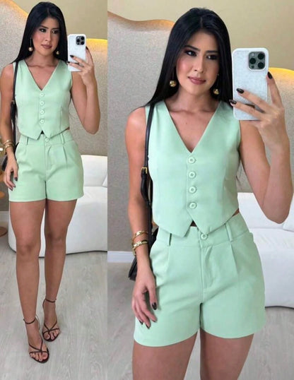 Conjunto Alfaiataria Feminino Casual Aurora