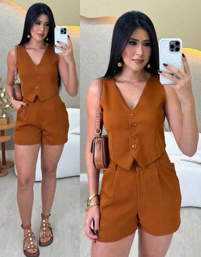 Conjunto Alfaiataria Feminino Casual Aurora